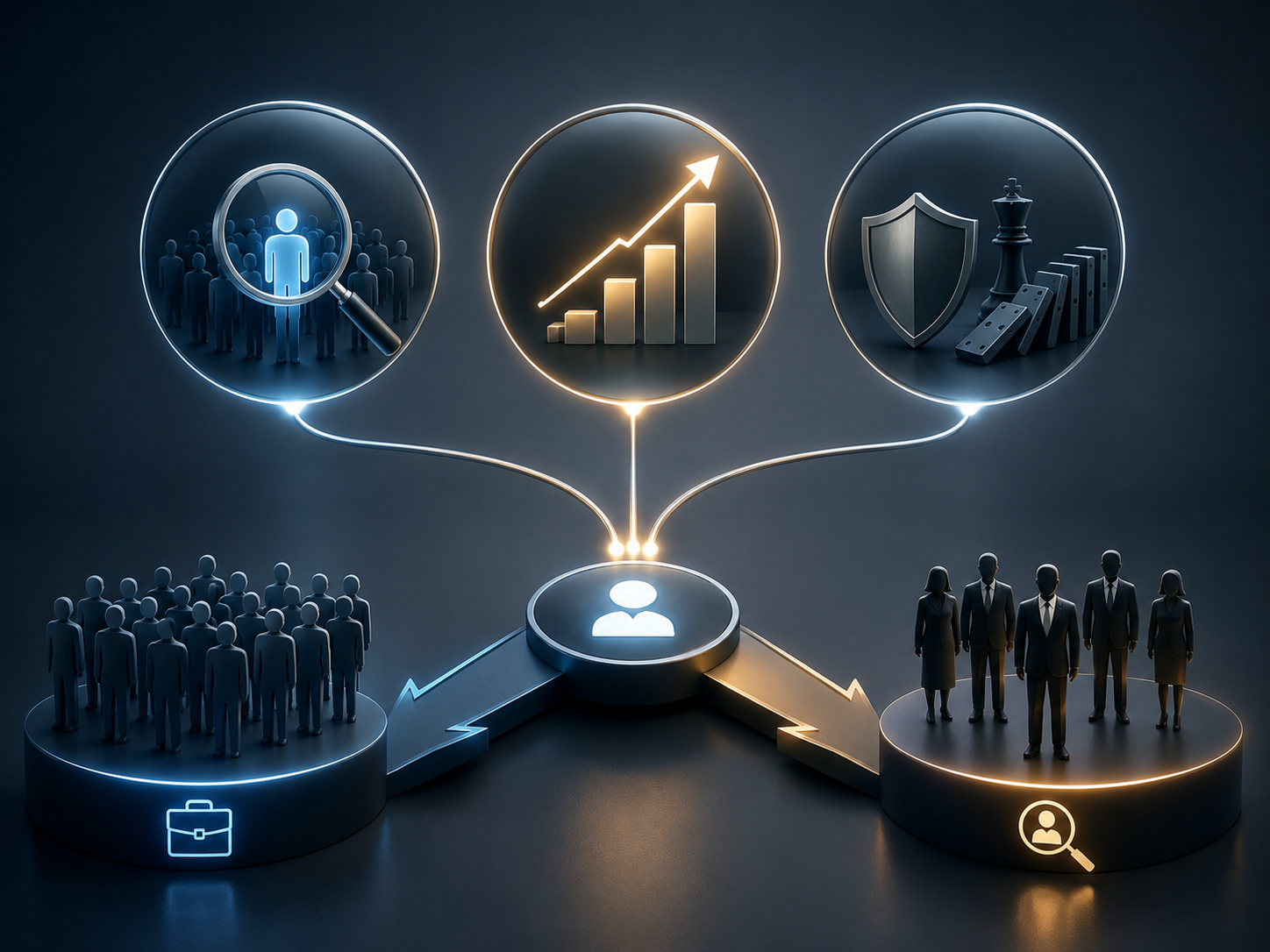 Choosing between executive search and recruitment based on talent availability, business impact, and hiring risk